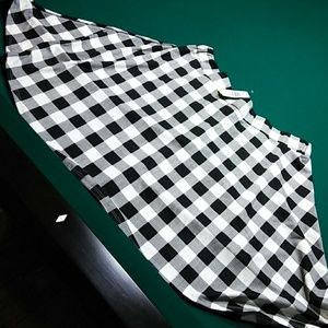 TORRID BLACK WHITE BUFFALO CHECK SKATER SKIRT